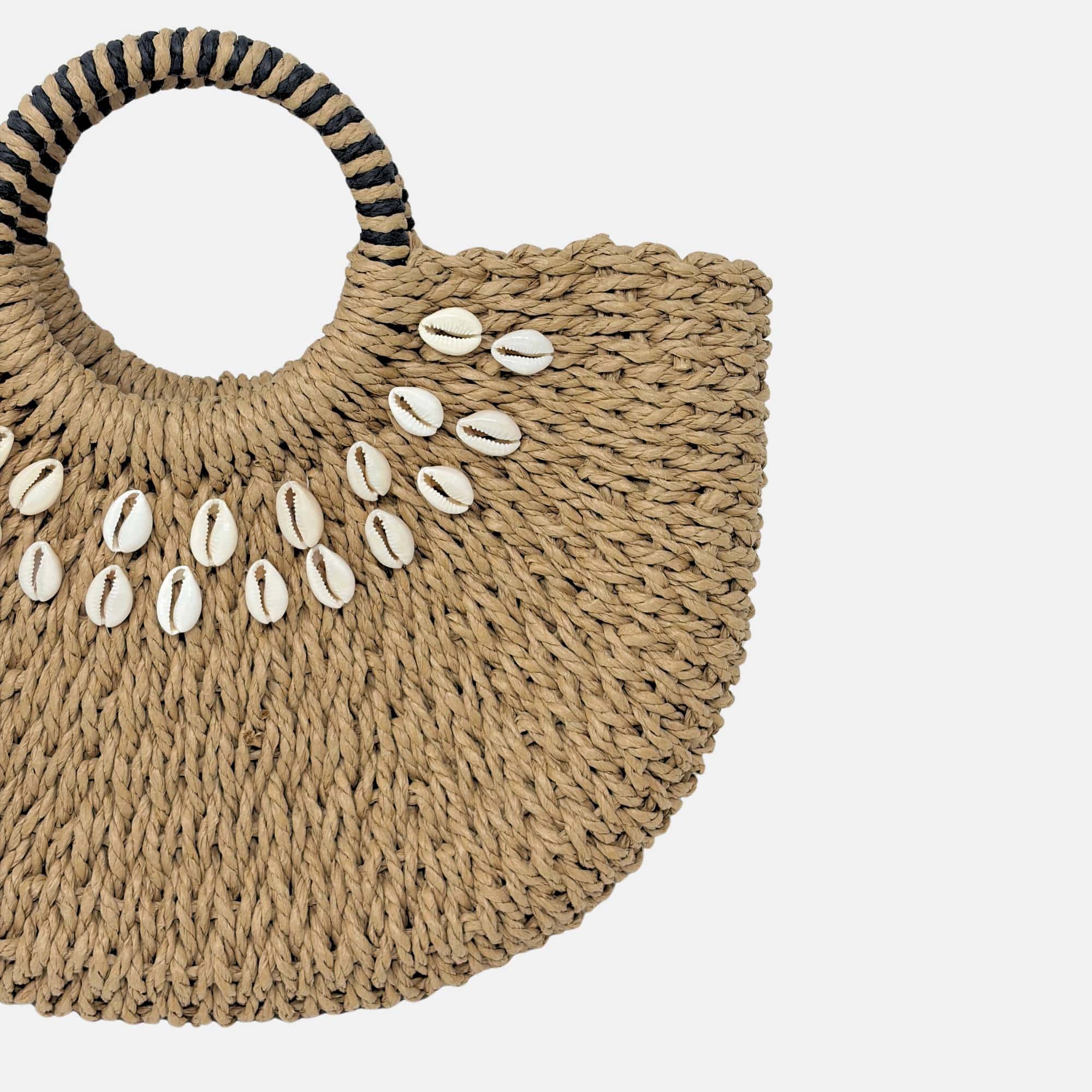 Borsa in paglia Seashell